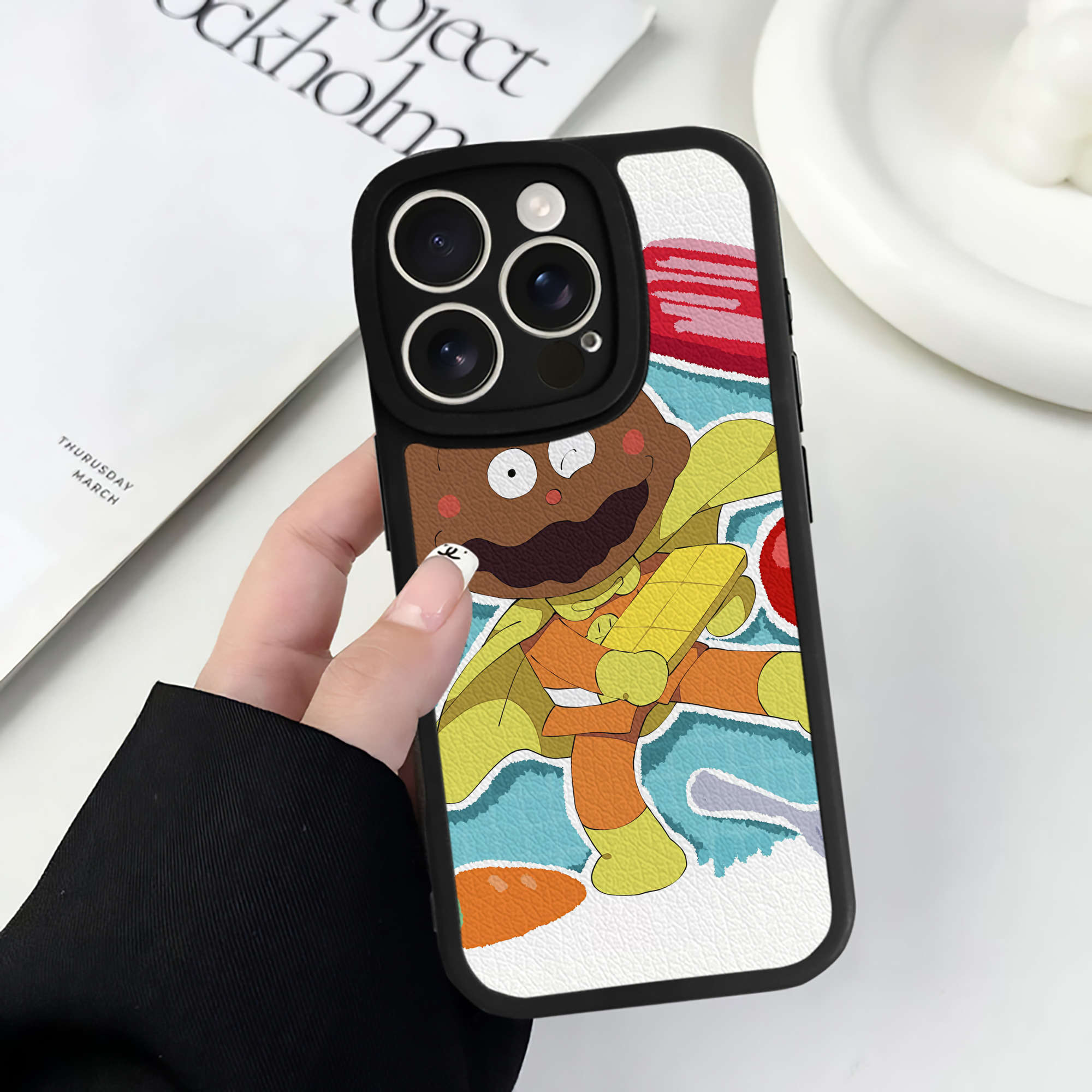 （画像用） アンパンマン Anpanman 【iPhone 16シリーズ対応】シリコンスマホケース（レザー調） 材質：シリコン